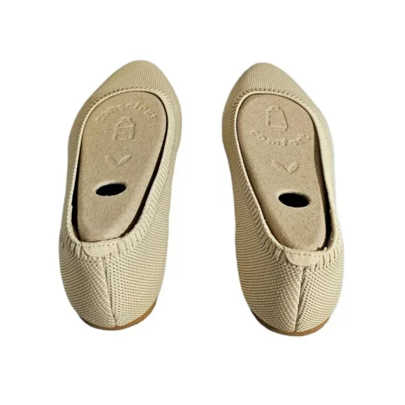 Vivaia Tamia 2.0 Almond Toe Flat in Almond Size 8 NWOB - Picture 5 of 5